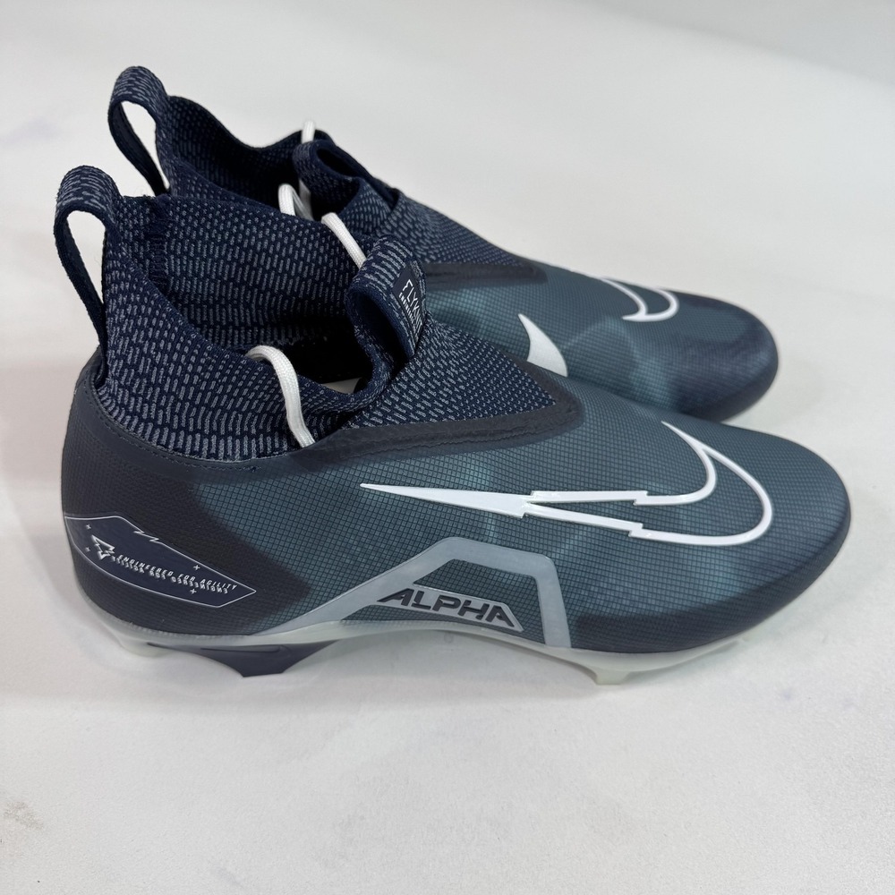 Nike Alpha Menace Elite 3 Shoes Mens Size 16 Blue Football Cleats CT6648-400